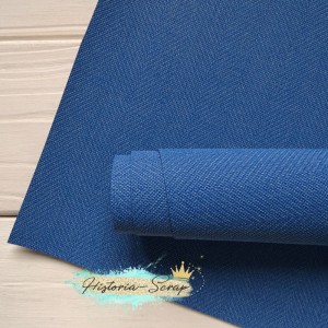 Переплетный кожзам "Твид" (Италия), цвет синий, 50х70 см